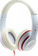 Gembird Los Angeles Wired Over Ear Headphones Whitά MHS-LAX-W