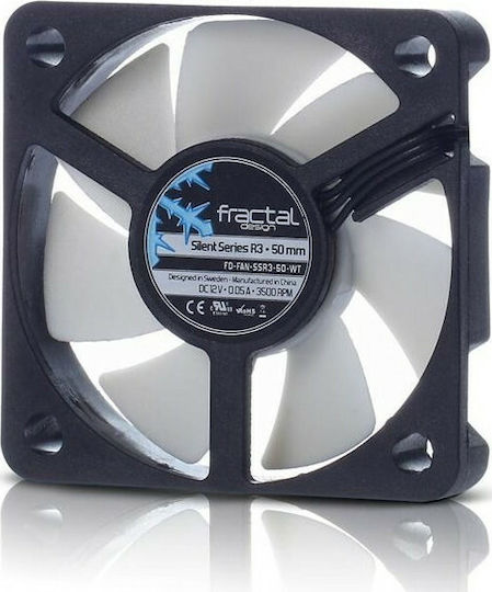 Fractal Design Silent Series R3 50mm 3-Pin Case Fan White