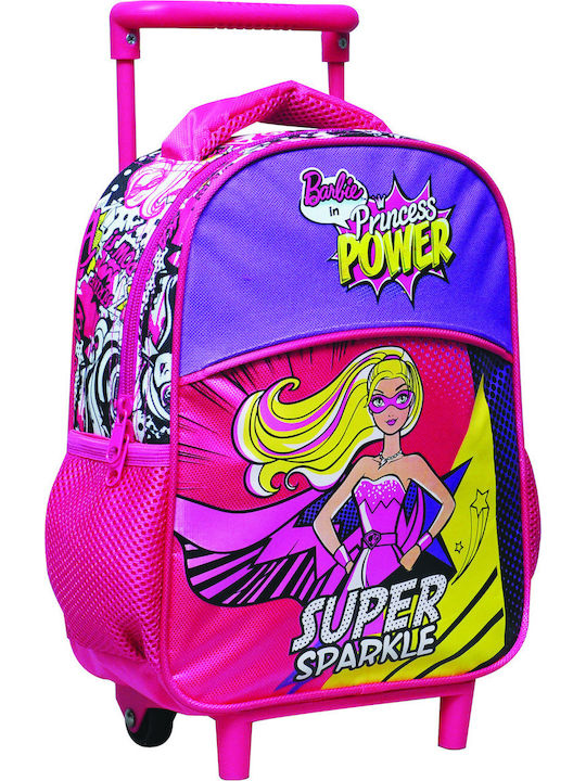 Gim Barbie Princess Power School Bag Trolley Kindergarten Multicolored