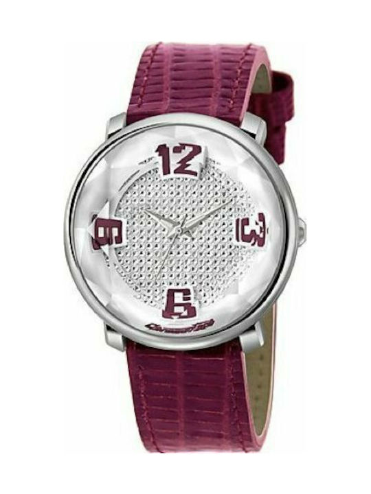 Chronotech Ceas cu Burgundy / Burgundy Curea de Piele RW0117