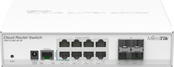 MikroTik CRS112-8G-4S-IN Managed L3 Switch with 8 Gigabit (1Gbps) Ethernet Ports and 4 SFP Ports