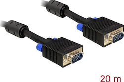 DeLock VGA male to VGA male Black 20m Cable (82562)