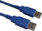 Powertech 1.5m USB 3.0 Cable A-Male Blue (CAB-U014)