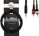 Alpha Audio Καλώδιο Ήχου 3.5mm male - RCA male Μαύρο 1.5m 0000002424