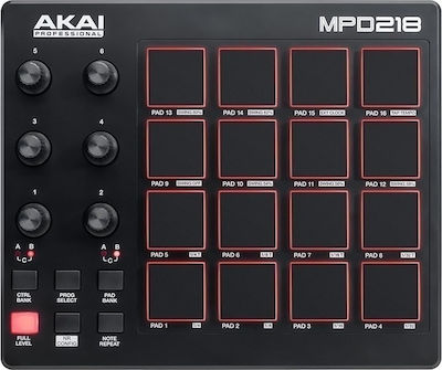 Akai Midi Controller MPD-218 Black