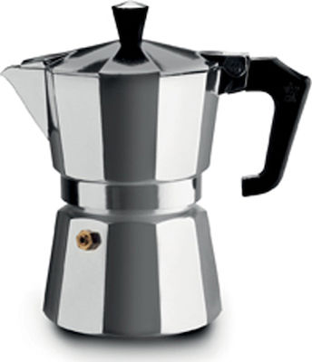 Pezzetti Italexpress Stovetop Espresso Pot for 3Cups Silver