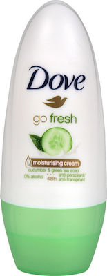 Dove Go Fresh Cucumber & Green Tea Deodorant 48h sub formă de Roll-On 50ml