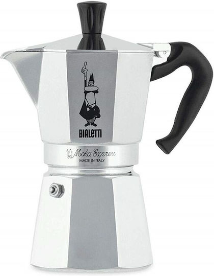 Bialetti Moka Express Μπρίκι Espresso 6cups Ασημί 0001163