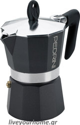 Pedrini 9113-8 Μπρίκι Espresso 3cups Μαύρο Pedrini 9113-8 Μπρίκι Espresso 3cups Μαύρο