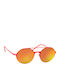 Italia Independent Men's Sunglasses with Red Metal Frame and Orange Mirror Lens 0207.055.000