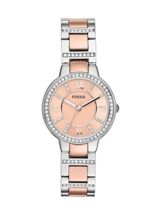 Fossil Watch with Pink Gold Metal Bracelet ES3405