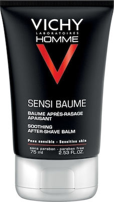 Vichy After Shave Balm Homme Sensi χωρίς Οινόπνευμα για Ευαίσθητες Επιδερμίδες 75ml