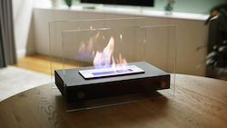 Kratki Indoor Floor Bioethanol Fireplace Black