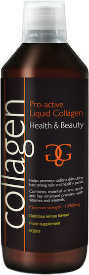 Total Health Solutions Pro-active Liquid Collagen με Μαγνήσιο 600ml Λεμόνι