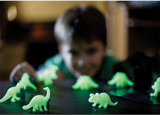 4M Kids 3D Glow-in-the-Dark Wall Sticker Dinosaurs 8pcs