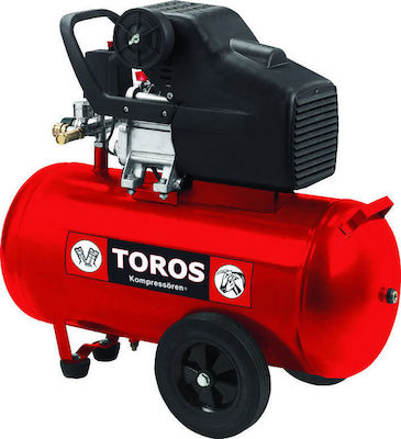 Toros TM 50/2.5 Μονοφασικό Κομπρεσέρ Αέρος με Ισχυ 2.5hp και Αεροφυλάκιο 50lt