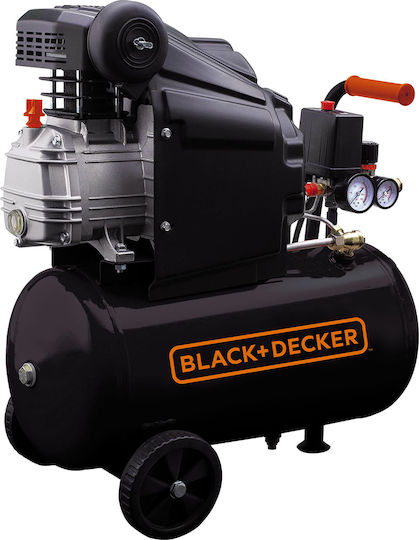 Black & Decker BD205/24 Single-Phase Air Compressors 94dB with Power 2hp and Airtank 24lt BD183