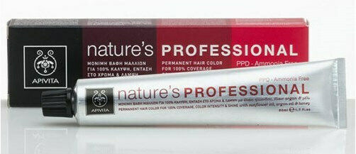 Apivita Nature's Professional Vopsea de Păr fără amoniac 6.43 Blond bronz închis Miere 50ml