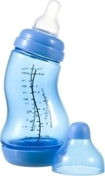 Difrax Plastikflasche S-Baby Gegen Koliken mit Silikonsauger für 0+, 0+ m, Monate 310ml 707