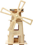 Robotime Wooden Construction Toy Solar Item Ηλιακός Ανεμόμυλος for 3+ years