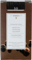 Korres Argan Oil Advanced Colorant 3.0 Καστανό Σκούρο Φυσικό