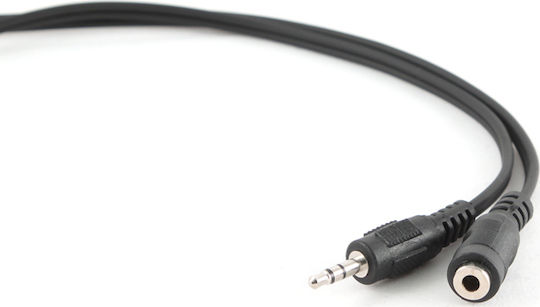 Cablexpert Καλώδιο Ήχου 3.5mm male - 3.5mm female Μαύρο 1.5m CCA-423