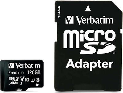 Verbatim Premium microSDXC 128GB Clasa 10 U1 UHS-I cu adaptor