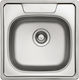 KL Sinks Ένθετος Νεροχύτης Inox Σατινέ Μ50xΠ50cm Ασημί