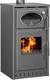 Alfatherm ALB02-S Metallisch Holzofen Luftheizung mit Ofen 11kW Schwarz