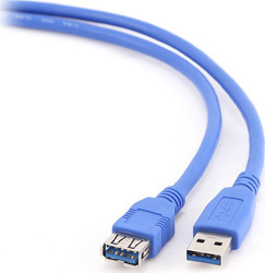 Cablexpert USB 3.0 Kabel USB-A-Stecker - USB-A-Buchse Blau 3m CCP-USB3-AMAF-10