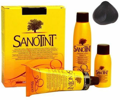 Sanotint Classic Set Vopsea de Păr fără amoniac 02 Maro Negru 125ml