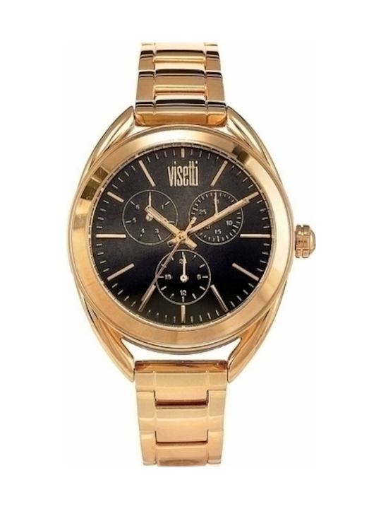 Visetti Watch with Gold Metal Bracelet TI-794GB