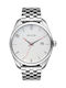 Nixon Ανδρικό Ρολόι 38mm Μπαταρίας με Ασημί Μεταλλικό Μπρασελέ