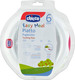 Chicco Детска Чиния за Хранене Чиния с вендуза, 6m+ от Пластмаса Бял 3бр