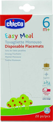 Chicco Fabric Baby Placemat Resuable 20pcs White