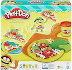 Hasbro Play-Doh Plasticine - Game Kitchen Creations Pizza Party for 3+ Years, 5pcs B1856