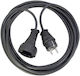 Brennenstuhl Black Extension Cable 5m Extension Cable Cord 3 x 1.5mm²/5m Black