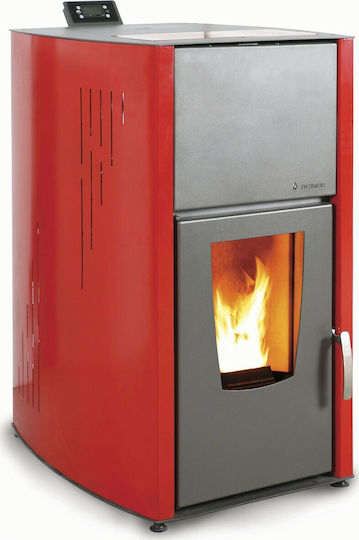 Thermiki 33 Hydro Șemineu pe peleți Radiator 33.11kW Roșu
