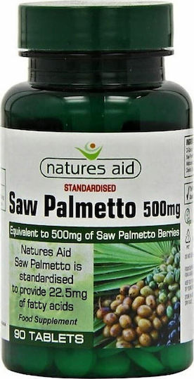 Natures Aid Saw Palmetto 90 Таблетки 100 Капсули