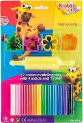 Nara Kiddy Clay Plasticine Game Set for 3+ Years 12 Pieces