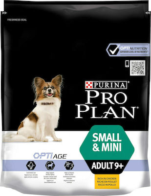 Purina Pro Plan OptiAge Small & Mini Adult 9+ 0.7kg Dry Food for Senior Dogs of Small Breeds with Chicken