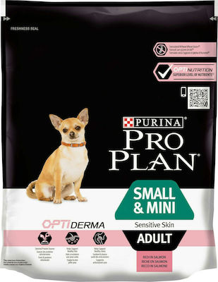 Purina Pro Plan OptiDerma Small & Mini Adult 0.7kg Trockenfutter für erwachsene Hunde kleiner Rassen mit Lachs