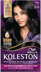 Wella Koleston Kit Βαφή Μαλλιών 2/0 Μαύρο 50ml