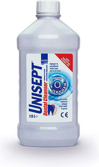 InterMed Unisept Dental Cleanser Στοματικό Διάλυμα κατά της Πλάκας & της Κακοσμίας 1500ml
