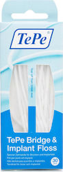 TePe Bridge & Implant Floss Οδοντικό Νήμα 30τμχ