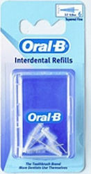 Oral-B Interdental Refill Rezerve pentru Periuțe Interdentare 1.9mm Λευκά 12buc