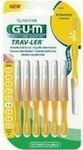 GUM Trav-ler 1514 Interdental Brushes 1.3mm Yellow 6pcs