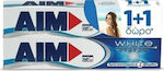 AIM White System 2x Toothpaste for Whitening 2x75ml