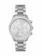 Michael Kors Camille Womens Watch 40mm Battery Chronograph With Silver Steel Bracelet