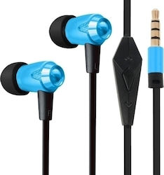 Ovleng iP810 In-ear Handsfree Ακουστικά με Βύσμα 3.5mm Μπλε